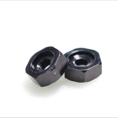 Black Hex Anodized Threaded Insert Nut