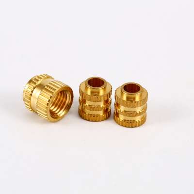 Factory Supply Brass Flange Nut Threaded Brass Nut With Internal And External Thread