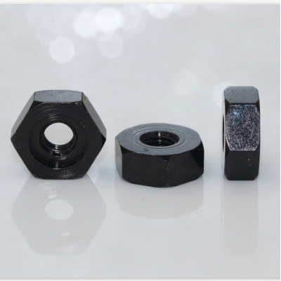 Black Nylon Nut Hex Huts Carbon Steel Hexagon Nut