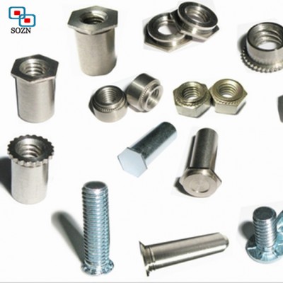 Flush Head Brass Self Clinch Stud Rivet Bolt