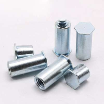 Blue zinc coated steel/aluminum anodized M3-M10 BSO4 blind spacer self clinching threaded standoffs