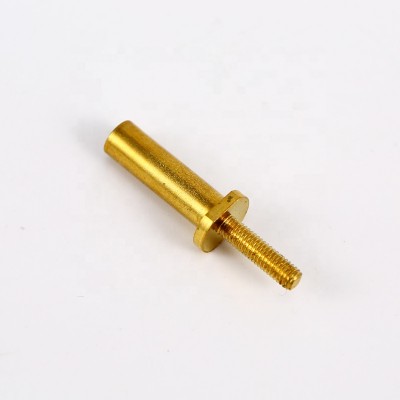 CNC machining automobile motor parts hollow steel shaft and pin brass sleeve anchor