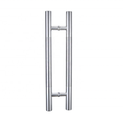 Stainless Steel Pull Handle Round Metal H Handle for Glass Door