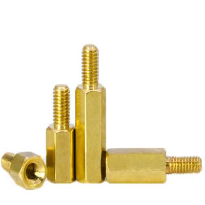 M3 M4 M5 M6 Double hole hexagon brass stud rivet copper