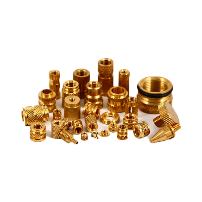 Oem Custom M2 M25 M3 M4 M5 M6 Threaded Plastic Injection Molding Knob Rivet Blind Knurled Copper Brass Insert Nut for Plastic